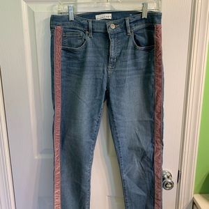 Loft jeans with stripe